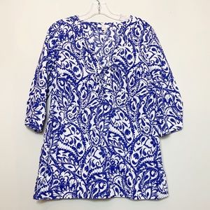 Tyler Boe Lace Front Paisley Blouse Size 4